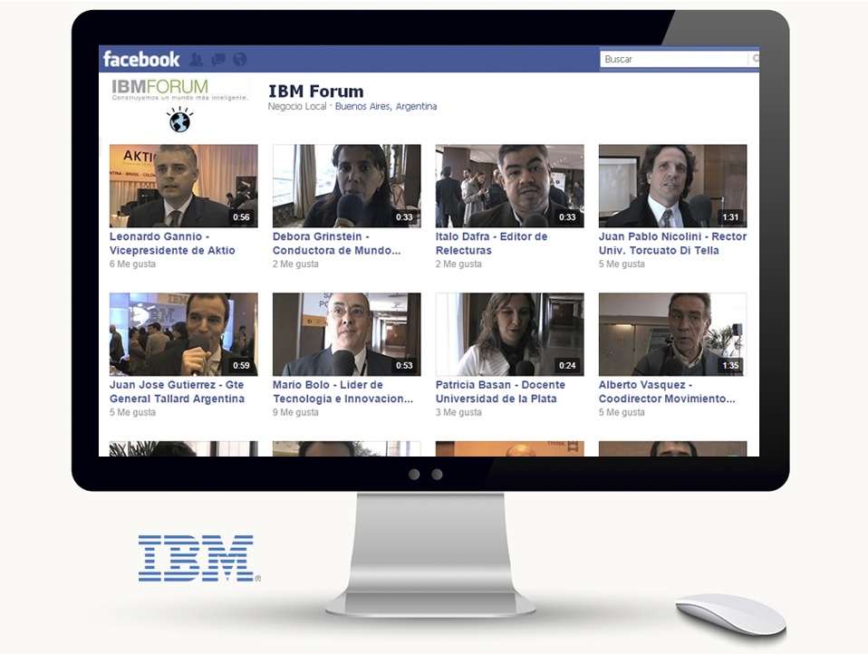 Acciones en redes sociales para IBM